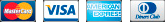 Mastercard, Visa, American Express y Diners Club